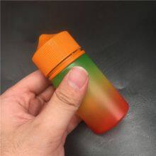 Colorful Gradient 100ml V3 E-liquid Bottle Childproof Flat Cap Squeeze Plastic Pet E-juice Vape Oil Dropper Bottle thumbnail-5