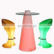 Light up Tall Bar Table Led Light Bar Cocktail Furniture Tables and Chairs Led Light up Tables Entertainment Furniture Led Bar