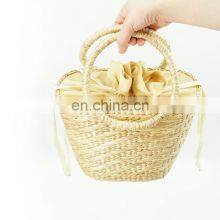 Water Hyacinth Handbag New Arrival Straw Beach Bag Interior With Cotton Lining Vietnam Supplier thumbnail-2