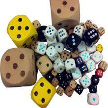 Manufacturers Customize Various 12-90mm Dice Game Props, Wooden Dice, Six Sided Educational Toys thumbnail-4