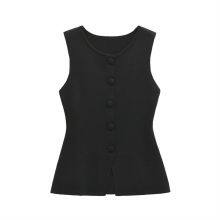 Winter New Vest Top, European and American Style, Sexy Women's Small Fragrance, Retro and Niche thumbnail-2