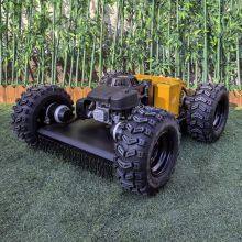 Villa Lawns Regular Grass Mowing Vigorun 550mm Brake Motor E-Stop Remote Manipulation Four Wheel Drive Mowing Machine thumbnail-2