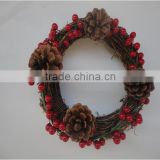 Christmas deco poly mesh wreath