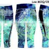 Sublimation Printed Capri Tight Yoga Pants, High Quality Women Yoga Pants thumbnail-1