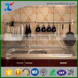 Stainless Steel Kitchen Hanging Pot Rack Pan Organizer thumbnail-1