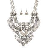 Boho Style Crescent Fringed Crude Chain Clavicle Necklace Fashion Coin Jewelry Set thumbnail-5
