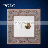 P28 Color Zinc Multi-function Socket Electrical Wall Made in China Socket High Quality Tel and Satellite Socket