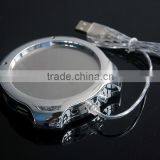 Electroplate Shiny Usb Hub Cup/mug Warmer With Usb Hub thumbnail-4