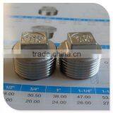 3/4" Npt Thread Square Plug Stainless Steel 316