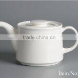 Restaurant Plain Fine China Ceramic Teapot thumbnail-5