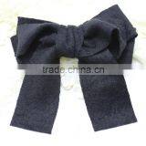 Fashion New Fall Wool Bow Clip,Large Wool Hair Bows thumbnail-4