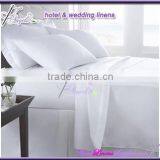 Star-rating Hotel Bed Linen , Plain Hotel Bedding Set Made of 200TC White Plain Percale Fabric thumbnail-1