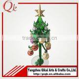 Glass Christmas Tree With Ornaments for Home Decoration