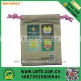 Custom Printed Canvas Small Gift Bags