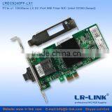 LR-LINK LREC9240PF-LX Intel 82580 PCIe x1 1000Base-SX SC Port Single Mode Fiber Optical NIC Network Card thumbnail-1