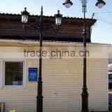 Cast Iron Solar Decorative Street Lamp Post/cast Aluminum Solar Lamp Pole/street and Garden Solar Lamp Pole thumbnail-2