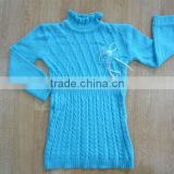 Blue pullover girl sweater