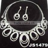 Fashion Wedding Bridal Crystal Avenue Necklace Jewelry Set thumbnail-1
