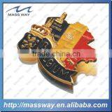 Custom 3D Lion Shape Old Color Antique Brass Metal Fridge Magnet thumbnail-2