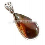 Alluring and Colorfully Bright Butter Fly Shape Multi Stones Sterling Silver Pendant to Steal of Hearts of All!! thumbnail-1