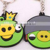 Fashion Cartoon Custom Make Silicone Key Ring Chains Factory