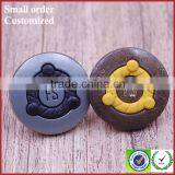 Custom Pink Green Sports Coat Metal Logo Buttons thumbnail-3