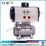 DC24V ,AC220V Three-piece Stainless Steel Ball Valve Pneumatic Air Actuator Valve