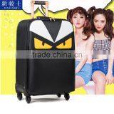 New Design Hot Selling PU Leather Material Travel Spinner Trolley Luggage thumbnail-3