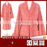 100% Polyester Eco-friendly Top Quality Colorful Coral Fleece Bathrobe thumbnail-1