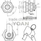 The Cylinder Mortise Cabinet Cam Lock thumbnail-2