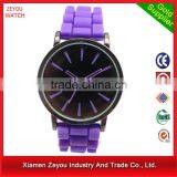 China New Fashion Silicone Watch Japan Geneva Silicone Watch Woman thumbnail-5