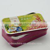 Gold Supplier Direct Rectangle Colorful Gift Packaging Tin Box