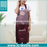 custom cheap waitress uniform ladies bartender polyester satin apron