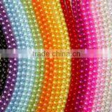 Wholesale Connecting 6mm Immitation Pearl ABS Plastic Round Plastic Beads Chain for Clothing and Christmas Decoration thumbnail-2