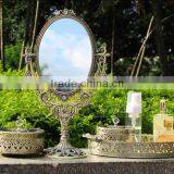 Desktop Cosmetics Storage Box Large Creative European Style Retro Brush Barrel Skin Care Products Finishing Box Top Grade Tray thumbnail-1