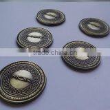 Custom Antique Brass Metal Coin,brass Metal Nameplate With Logo Embossed thumbnail-1