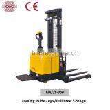 1.6 Ton Electric Pallet Stacker With Full-free 3-stage