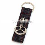 Red Black Heart Shaped Handmade Personalized Blank Leather Keyring /Leather Key Chain/Leather Keyfob thumbnail-5