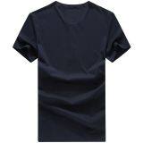 YixigeluoBurst of Men's Summer Short Sleeved Cotton T-shirt Men's Business Training Collar Zipper Shirt Men's Shirt POLO thumbnail-2