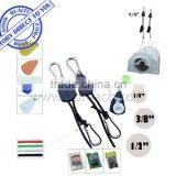 2PCS Green House Hydroponic 150 LBS 1/8 Inch Rope Ratchet thumbnail-2