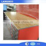 2017 20 Drawers Wood Mesa Workbench Durable Rolling Tool Chest With Pegboard thumbnail-2