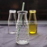 Scale Clear Glass Milk Bottle Spray Color Translucent Glass Milk Bottle thumbnail-2