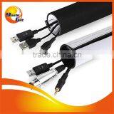 Black and White Neoprene Sleeve for Cable or Wire thumbnail-1