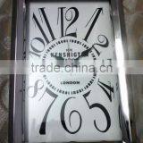 Stainless Steel Metal Rectangle Shape Fashion Wall Clock thumbnail-1
