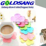 Hot Selling Custominzed Fllower Shape Heat Resistant Silicone Cup Mat thumbnail-2