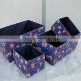 Set Cloth Storage Basket With Polyester Lining thumbnail-1