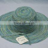 Blue Stripe Straw Hat thumbnail-1