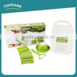 Toprank Multifunctional 6 In 1 Kitchen Vegetable Grater As Seen On TV Julienne Vegetable Mandolin Slicer thumbnail-1