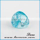Fairy Rings Ocean Resin Ring, Nature Resin Jewelry Floral Nature Ring thumbnail-6