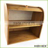 Bamboo Rolltop Bread Holder/ Bread Bin Homex-BSCI thumbnail-1